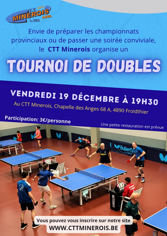 Tournoi doubles 2025